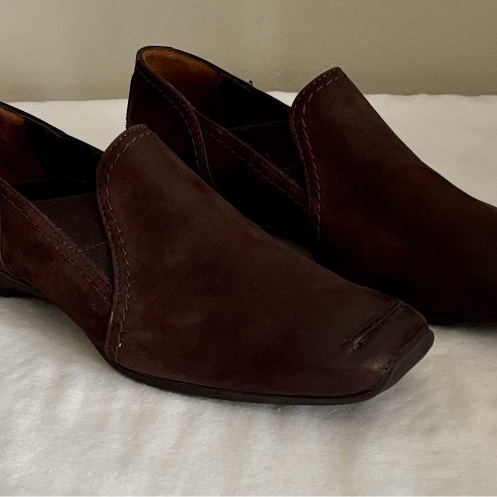 PAUL GREEN Nubuck Leather Loafers Flats, US 7.5 / UK 5